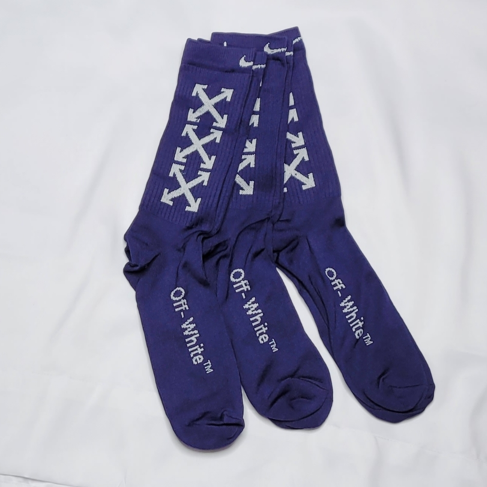 NIKE-OFF WHITE Nice set of 3 pair of socks NIKE-OFF WHITE